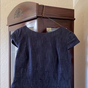 Blue/gray jean dress with belt